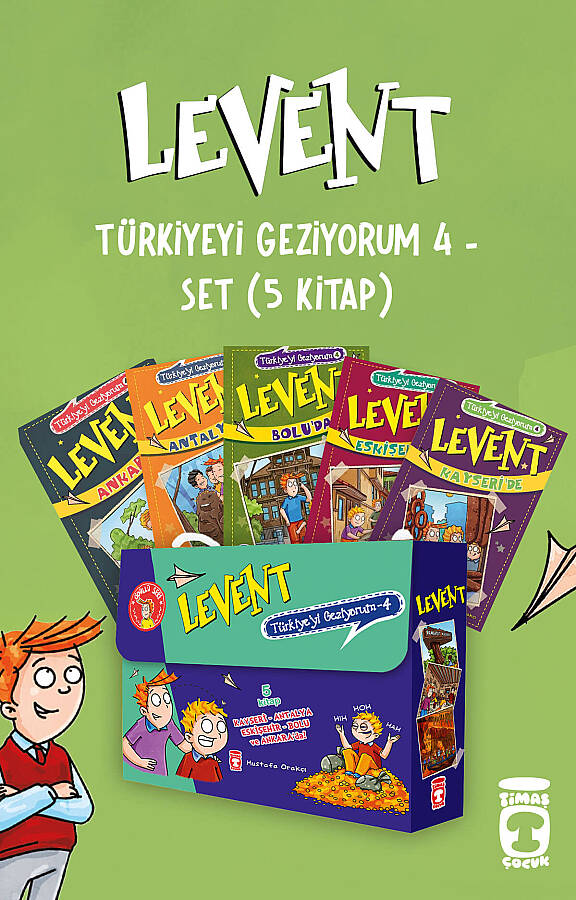 Levent Türkiye'yi Geziyorum 4 Set - (5 Kitap) - 1