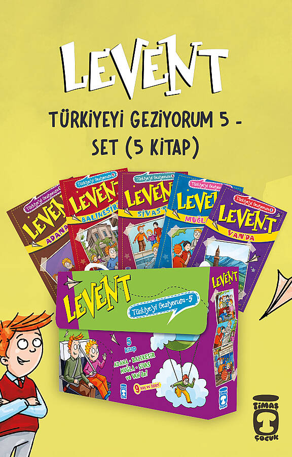 Levent Türkiye'yi Geziyorum 5 Set - (5 Kitap) - 1
