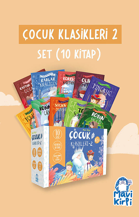 Mavi Kirpi Çocuk Klasikleri 2 Set (10 Kitap) - 1