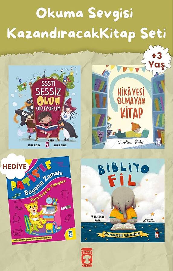 Okuma Sevgisi Kazandıracak Okul Öncesi Kitap Seti (3 Kitap) - 1