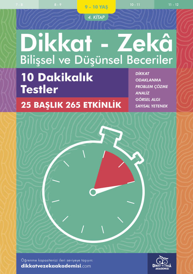 10 Dakikalık Testler (9 - 10 Yaş) - Dikkat Zeka - 1