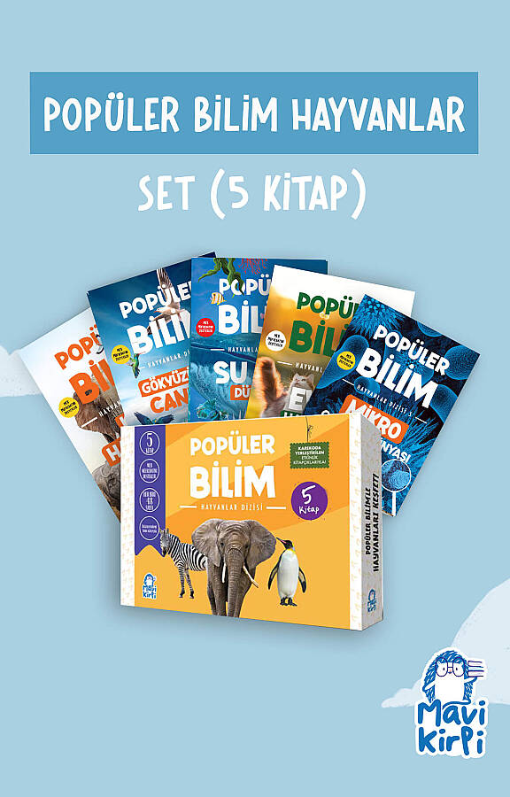 Popüler Bilim Hayvanlar Set (5 Kitap)