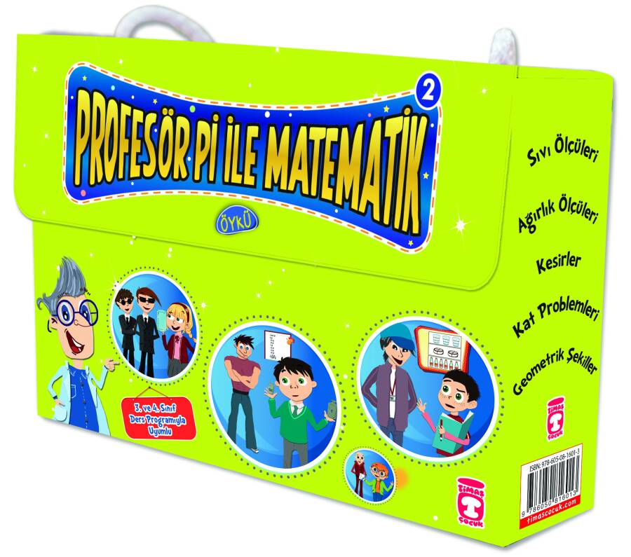 Profesör Pi İle Matematik 2 Set - (5 Kitap) - 1