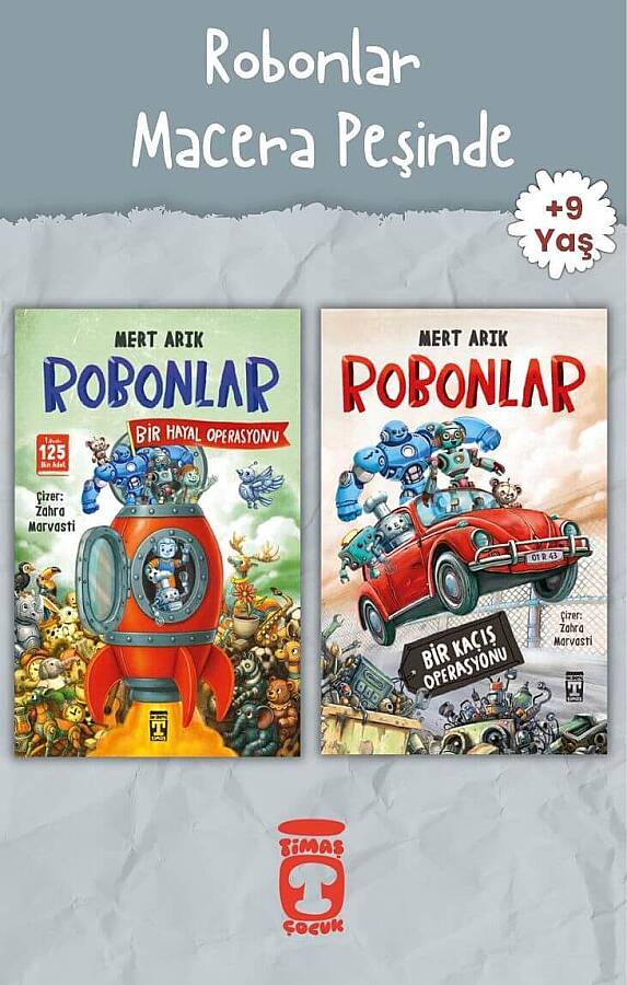 Robonlar: Macera Peşinde Seti- Mert Arık - 3. Sınıf Okuma Seti -+8 Yaş - 1