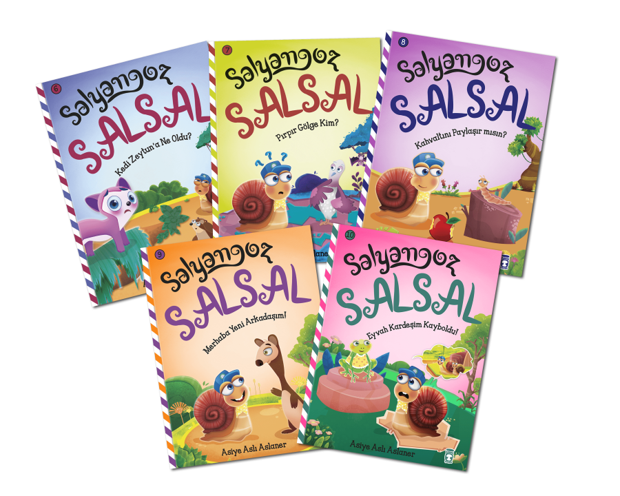 Salyangoz Salsal 2 Set - (5 Kitap) - 1