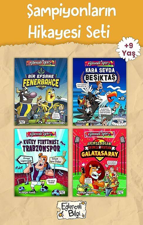 Şampiyonların Hikayesi Seti - 3. Sınıf Kitap Seti - +10 Yaş - Eğlenceli Bilgi - Futbol