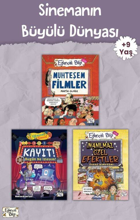Sinemanın Büyülü Dünyası Seti - 3. sınıf Eğitici Kitap Seti -+9 Yaş - Eğlenceli Bilgi