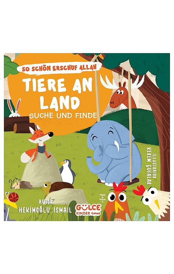 Tiere an Land - Suche und Finde - Karadaki Hayvanlar - Ara Bul / Allah Ne Güzel Yaratmış (Almanca) - 1