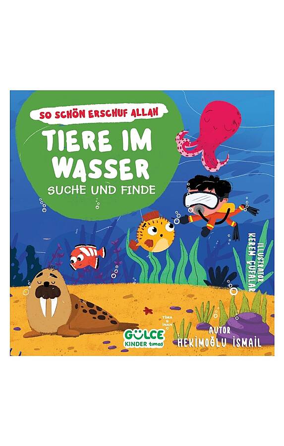 Tiere im Wasser - Suche und Finde - Sudaki Hayvanlar - Ara Bul / Allah Ne Güzel Yaratmış (Almanca) - 1