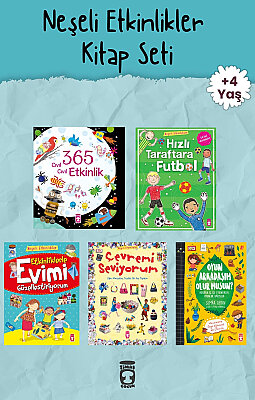Timaş Çocuk Neşeli Etkinlikler 5 Kitap Takım - 4-7 Yaş Okul Öncesi 1. ve 2. Sınıf Tatil Etkinlik Kitabı Seti