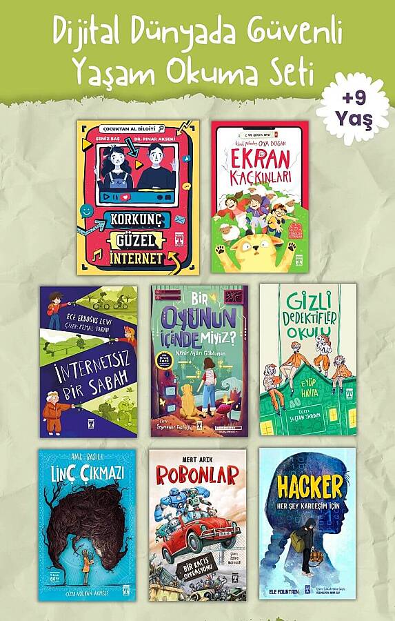 Timaş İlk Genç Dijital Dünyada Güvenli Yaşam Okuma Seti - 3-4-5. Sınıf Kitapları (8 Kitap Takım) - 1