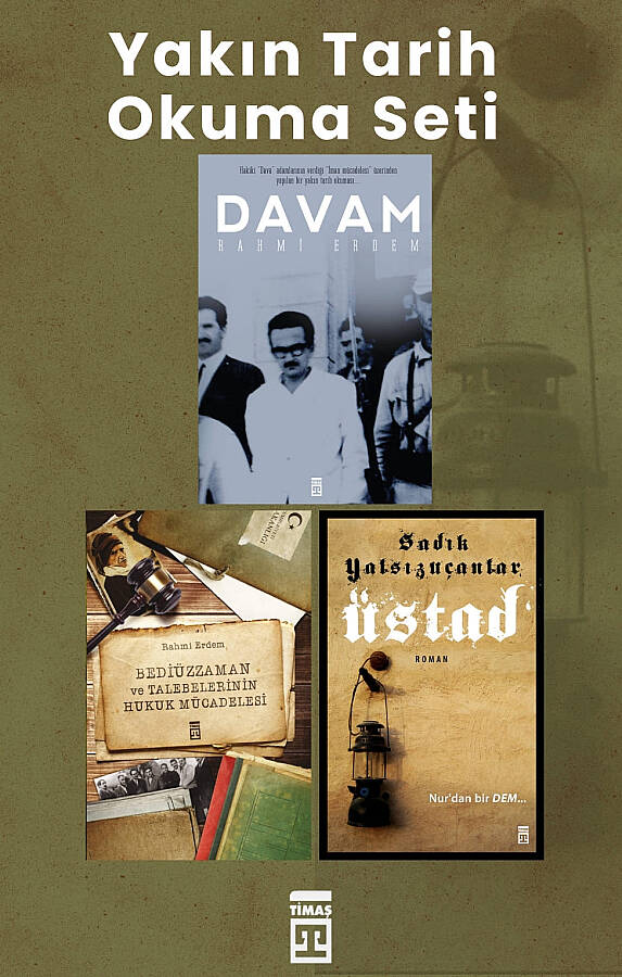 Timaş Yayınları Yakın Tarih ve Bediüzzaman İrfan Okuma Seti - 3 Kitap Takım (Davam + Üstad + Hukuk Mücadelesi) - 1