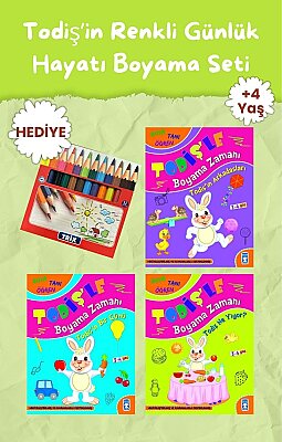 Todiş’in Renkli Günlük Hayatı Boyama Seti (3 Kitap)