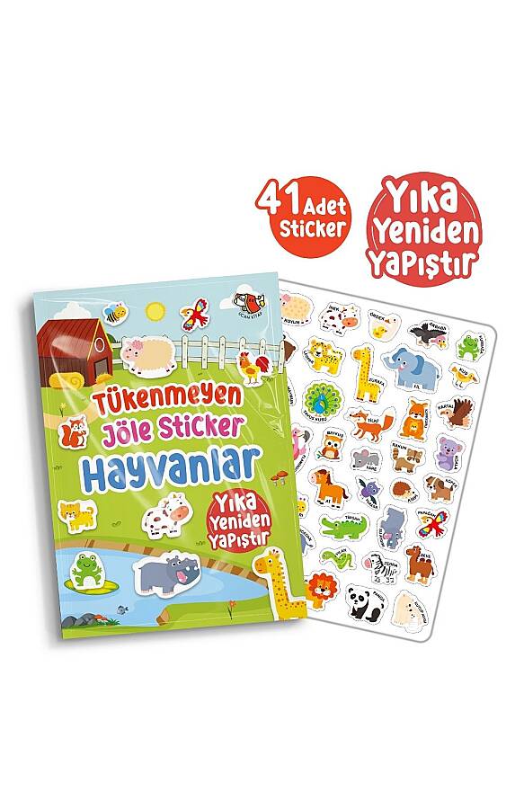 Tükenmeyen Jöle Sticker Hayvanlar