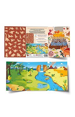 Tükenmeyen Jöle Sticker Kitabı Dinozorlar - 2