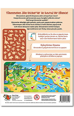 Tükenmeyen Jöle Sticker Kitabı Dinozorlar - 3