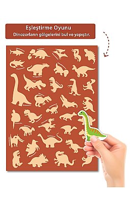 Tükenmeyen Jöle Sticker Kitabı Dinozorlar - 4