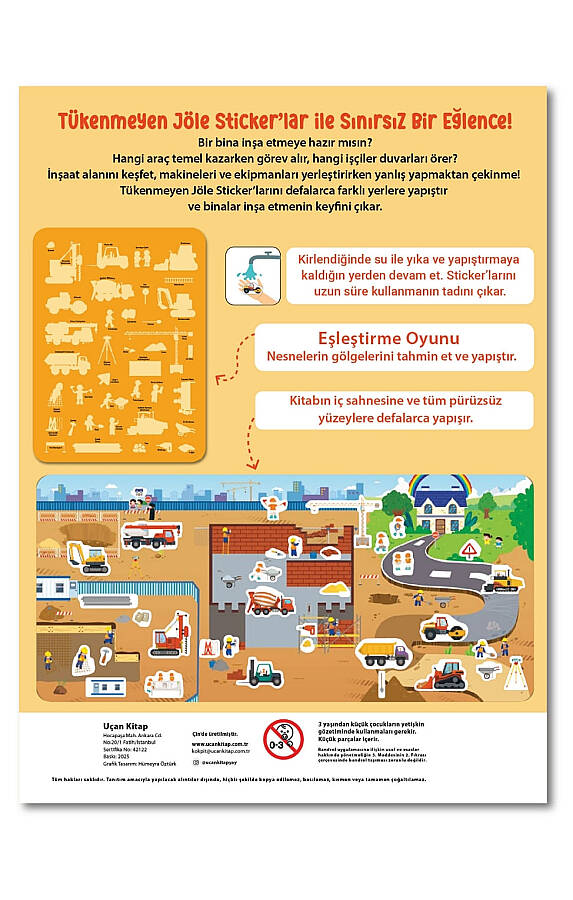 Tükenmeyen Jöle Sticker Kitabı İnşaat - 3