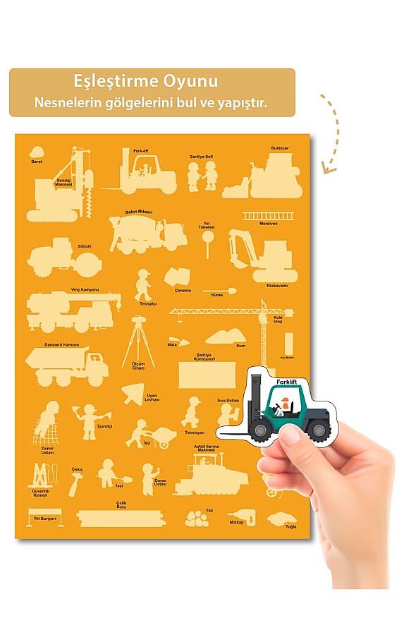 Tükenmeyen Jöle Sticker Kitabı İnşaat - 4
