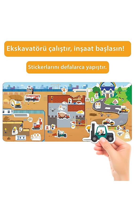 Tükenmeyen Jöle Sticker Kitabı İnşaat - 5