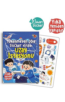 Tükenmeyen Jöle Sticker Kitabı Uzay İstasyonu