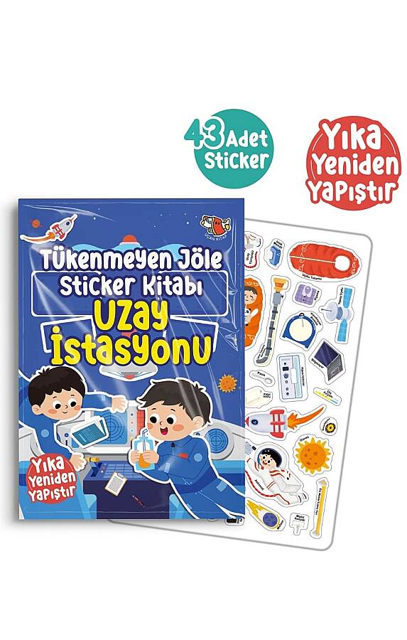 Tükenmeyen Jöle Sticker Kitabı Uzay İstasyonu