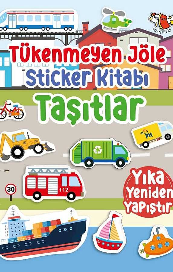 Uçan Kitap Okul Öncesi 2-4 Yaş Tekrar Kullanılabilir Jöle Sticker Aktivite Kitapları Seti - 123 Parça Sticker - 3