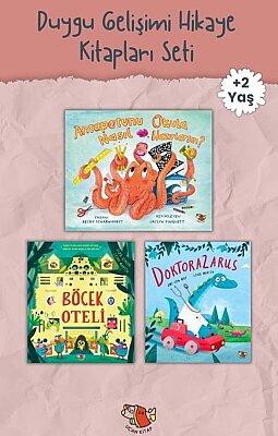 Uçan Kitap Okula Uyum ve Duygu Gelişimi Resimli Hikaye Kitapları Seti (2-6 Yaş Okul Öncesi)