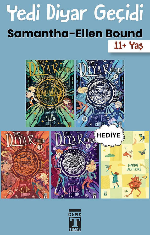 Yedi Diyar Geçidi - 4 Kitap Seti - Samantha-Ellen Bound - Fantastik Macera - Hayal Defteri Hediyeli - 1